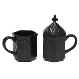 hrnek (sada 2 ks) KILLSTAR - Cathedra Stacking - Black - KSRA012169