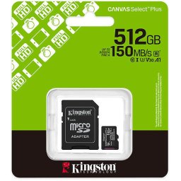 Kingston Canvas Select Plus SDCS3 512GB + SD adaptér