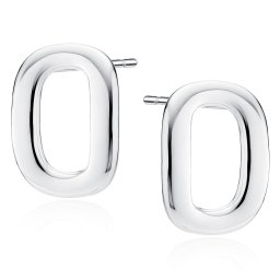Lafira stříbrné náušnice Ovál Z2194