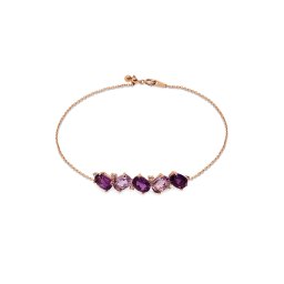Ametystový náramek s diamanty Averie 4,03 ct DIHU116RNR