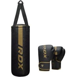 RDX Dětský boxovací pytel a rukavice F6 2FT Kara, zlatý
