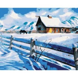 Diamondi - FARMA NA HORÁCH, 40x50 cm, vypnuté plátno na rám