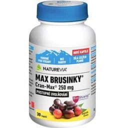 NatureVia Max Brusinky Cran-Max 30 kapslí
