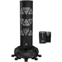 RDX Volně stojící terčový box. pytel Target Punch Bag KT Ronin F6, rukavice, stříbrný 6ft