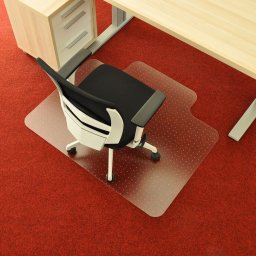 Průhledná ochranná podložka pod židli na koberec FLOMA OCMat Profi - 120 x 100 x 0,2 cm