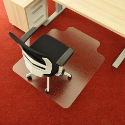 Průhledná ochranná podložka pod židli na koberec FLOMA OCMat Profi - 120 x 100 x 0,2 cm