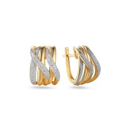 Zlaté briliantové náušnice 0,320 ct IZBR1048N