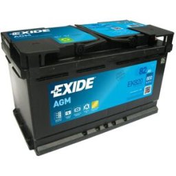 EXIDE START-STOP AGM, 82Ah, 12V, EK820