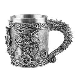 korbel Silver Dragon With Pentagram - 837-2399