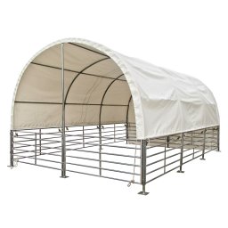 DEMA Mobilní přístřešek pro dobytek 4x6 m s plachtou 52056D