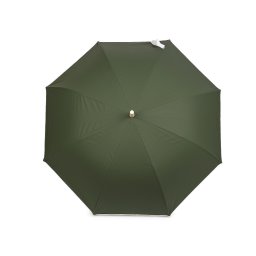 Dámský vystřelovací deštník béžový lem, barva 2 zelená khaki