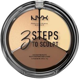 NYX PROFESSIONAL MAKEUP 3 Steps To Sculpt 02 Light konturovací paletka, 15 g