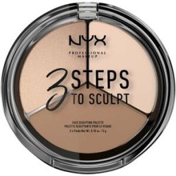 NYX PROFESSIONAL MAKEUP 3 Steps To Sculpt 01 Fair konturovací paletka, 15 g