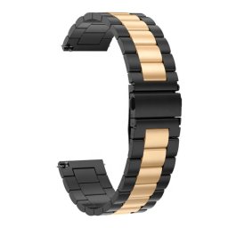 Gaira® Řemínek na hodinky 3304 černo-zlatý, Šířka řemínku 24 mm