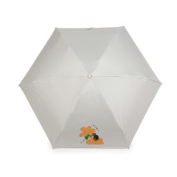Dívčí mini skládací deštník květy, barva 2 šedokrémová