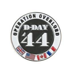 FOSTEX odznak D-DAY 44 se spojeneckými vlajkami