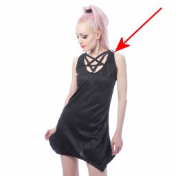 šaty dámské HEARTLESS - IMANI - BLACK - POŠKOZENÉ - MY665