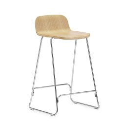 Normann Copenhagen designové barové židle Just Barstool W.Back Low (výška 65cm)