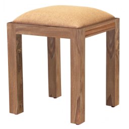 indickynabytek.cz - Taburet Rami s potahem 40x45x40 z masivu palisandr / sheesham