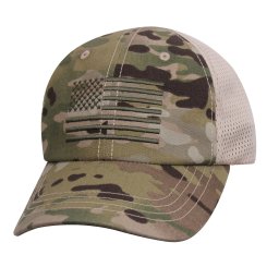 ROTHCO čepice baseball vlajka US síťovaná MULTICAM