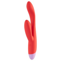 Dreamtoys Love Signal - vibrtor na G-bod a klitoris - erven