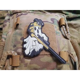 JACKETS TO GO nášivka GHOST SNIPER plast velcro GLOW IN THE DARK
