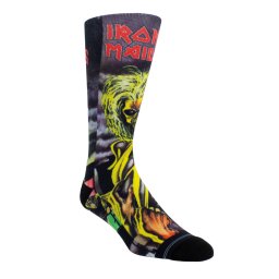 ponožky IRON MAIDEN - DYE SUBLIMATION CREW - BLACK - PERRI´S SOCKS - IMA301-001