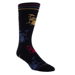 ponožky PERRI´S SOCKS - DRUMS CREW - BLACK - PSB304-001