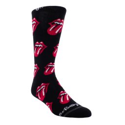 ponožky THE ROLLING STONES - ALLOVER RED TONGUES - BLACK - PERRI´S SOCKS - RSC301-001