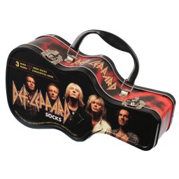 dárková krabička (ponožky set 3 párů) DEF LEPPARD - GUITAR - PERRI´S SOCKS - DLF371-078-O-M