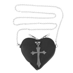 peněženka na mince (kabelka) POIZEN INDUSTRIES - FAITHLESS HEART - BLACK - B-FTSHRCP-B-1