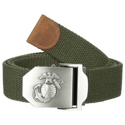 MFH opasek 4cm se stříbrnou sponou USMC ZELENÝ