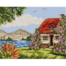 Sestava pro vyšívání křížkovým stehem Malwina 24x30cm - č. 6009