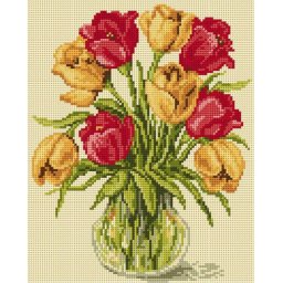 Sestava pro vyšívání křížkovým stehem Malwina 24x30cm - č. 6018