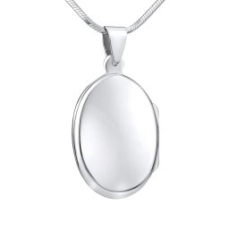 Silvego Stříbrný oválný medailon otevirací 27 mm - PRM10294