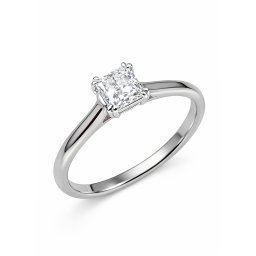 Zásnubní prsten s Princess lab-grown diamantem Nalany, bílé zlato 14K IZLG1561A
