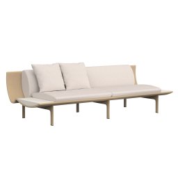 Gandiablasco designové zahradní sedačky Dunne 3 Seater Sofa With Two Tables