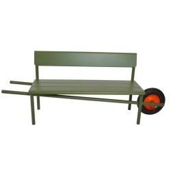 Weltevree designové zahradní lavice Wheelbench Aluminum