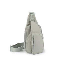 Malý batoh / kabelka crossbody 18x24 cm, barva 4 šedozelená sv.