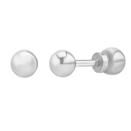 Silvego Zlaté náušnice pecky kuličky Bellora z bílého zlata - 3 mm - FNN32712EGW