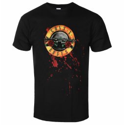 tričko pánské Guns N' Roses - Bullet Logo - ROCK OFF - GNRTS03MB