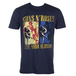 tričko pánské Guns N' Roses - UYI Navy - NAVY - ROCK OFF - GNRTS70MN