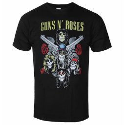 tričko pánské Guns N' Roses - Pistols & Roses - Black - ROCK OFF - GNRTS89MB