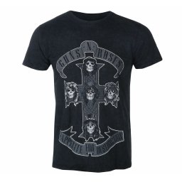 tričko pánské Guns N' Roses - Monochrome Cross - BL Dip-Dye - ROCK OFF - GNRTS97MDD