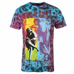 tričko pánské Guns N' Roses - Use Your Illusion - BLUE - ROCK OFF - GNRTS127MDD