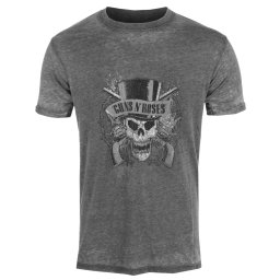 tričko pánské Guns N' Roses - Faded Skull - ROCK OFF - GNRBO01MC