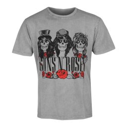 tričko pánské Guns N' Roses - Hell Group - Stone Wash - ROCK OFF - GNRSTNW156MG