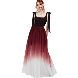 sukně dámská KILLSTAR - Shade Empress - Red/White - KSRA014348