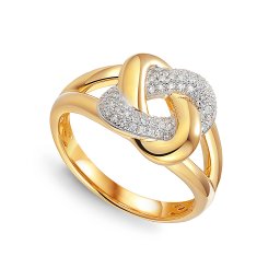 Briliantový prsten Paloma, žluté zlato 14K IZBR1520