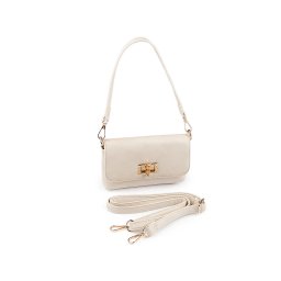 Kabelka crossbody 12x18 cm, barva 2 béžová světlá